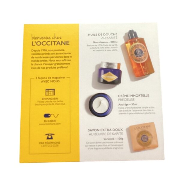 LOccitane En Provence Skincare Gift Set - Shea Butter Body Oil Immortelle Cream - Picture 10 of 10